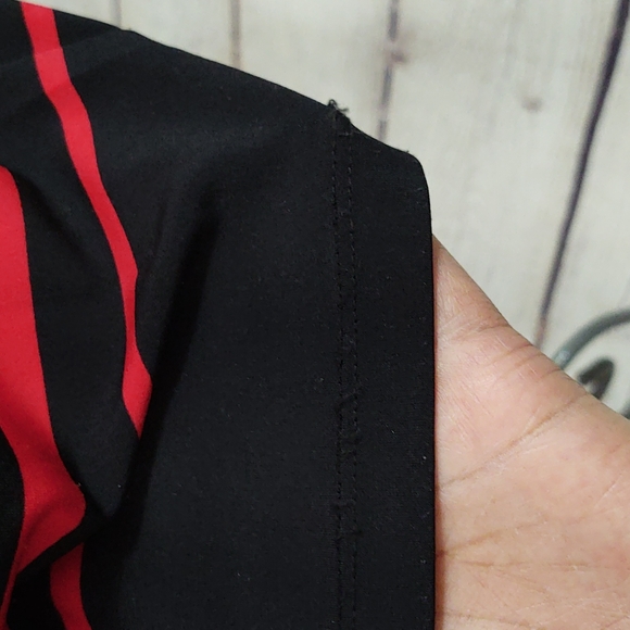 Liz Claiborn Black, Red and White 3/4 Sleeve Shift Dress - Picture 11 of 11